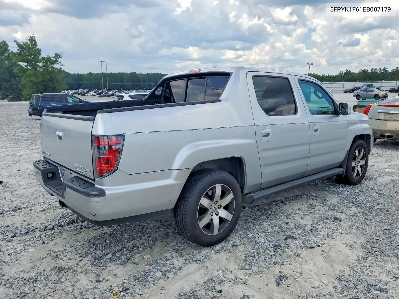2014 Honda Ridgeline Rtl-S VIN: 5FPYK1F61EB007179 Lot: 61747476