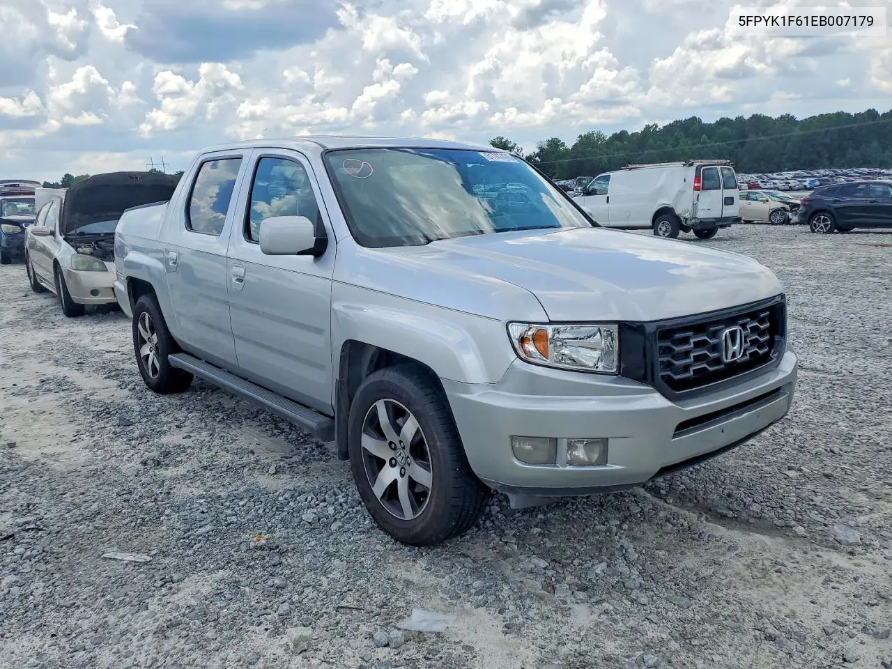 2014 Honda Ridgeline Rtl-S VIN: 5FPYK1F61EB007179 Lot: 61747476