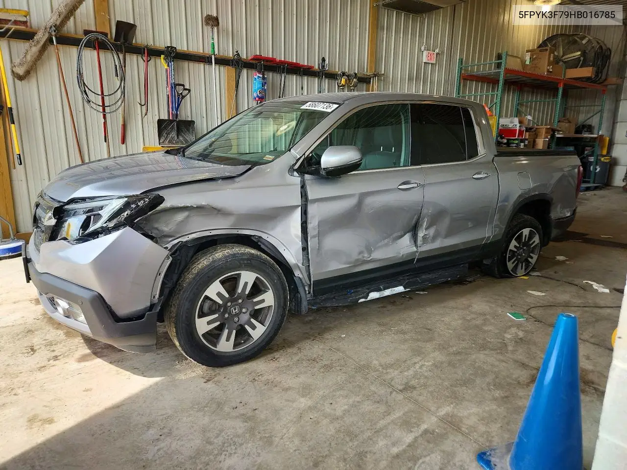 2017 Honda Ridgeline Rtl VIN: 5FPYK3F79HB016785 Lot: 58607136