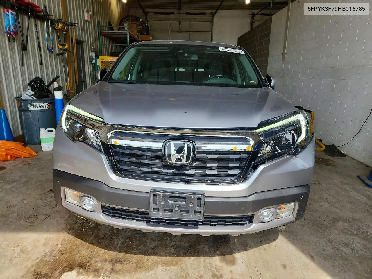 2017 Honda Ridgeline Rtl VIN: 5FPYK3F79HB016785 Lot: 58607136