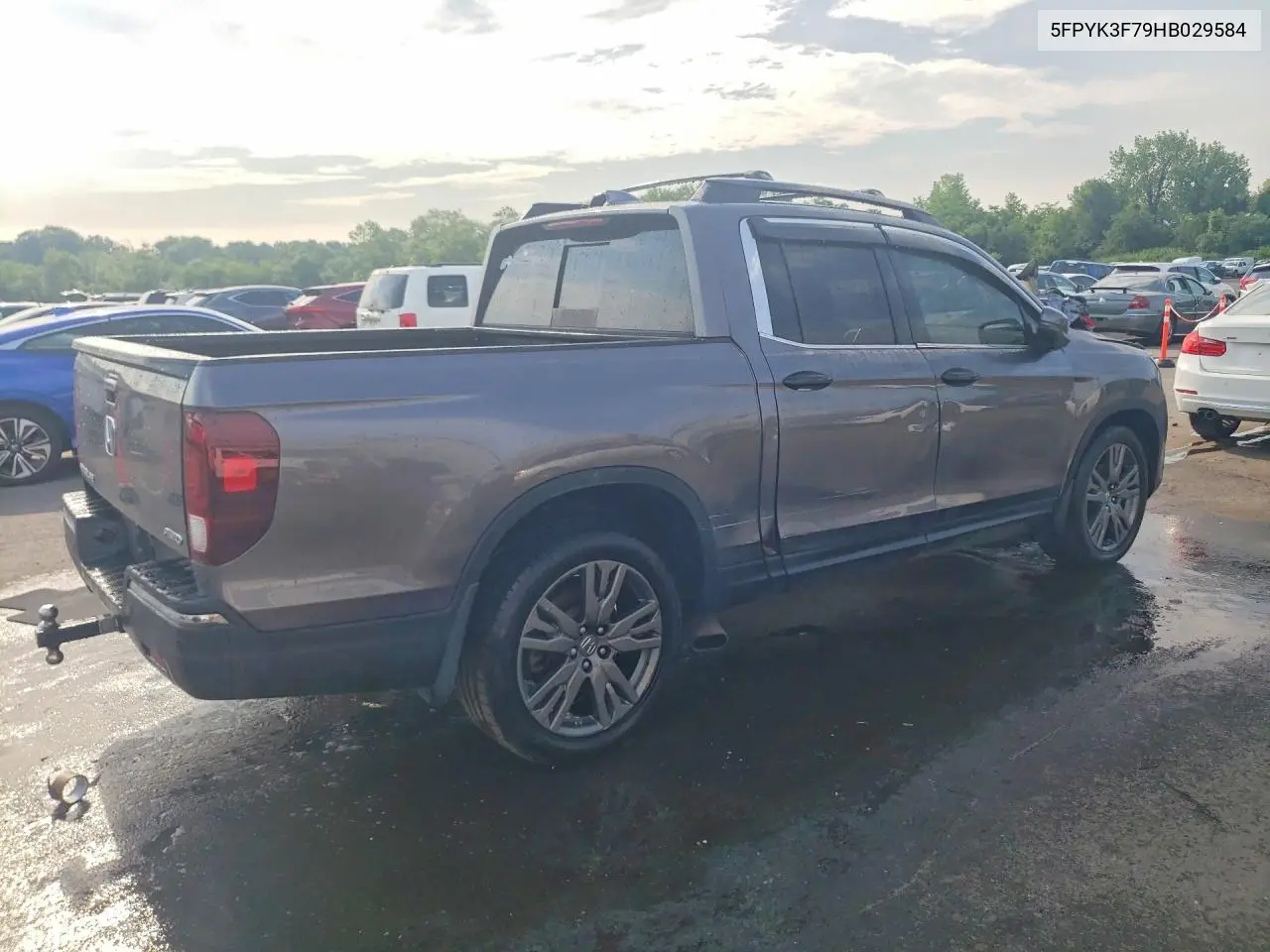 2017 Honda Ridgeline Rtl VIN: 5FPYK3F79HB029584 Lot: 58715666