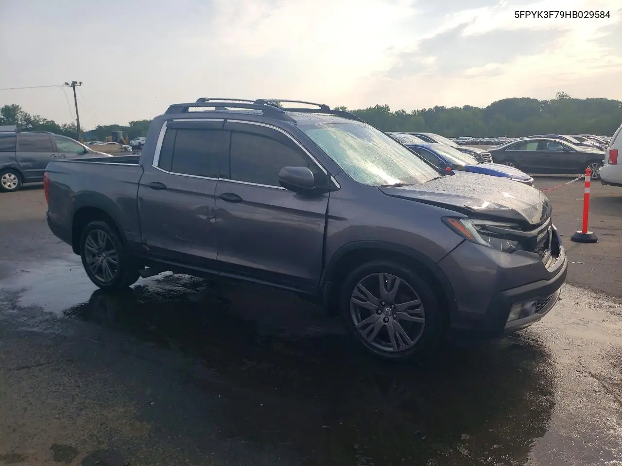 2017 Honda Ridgeline Rtl VIN: 5FPYK3F79HB029584 Lot: 58715666