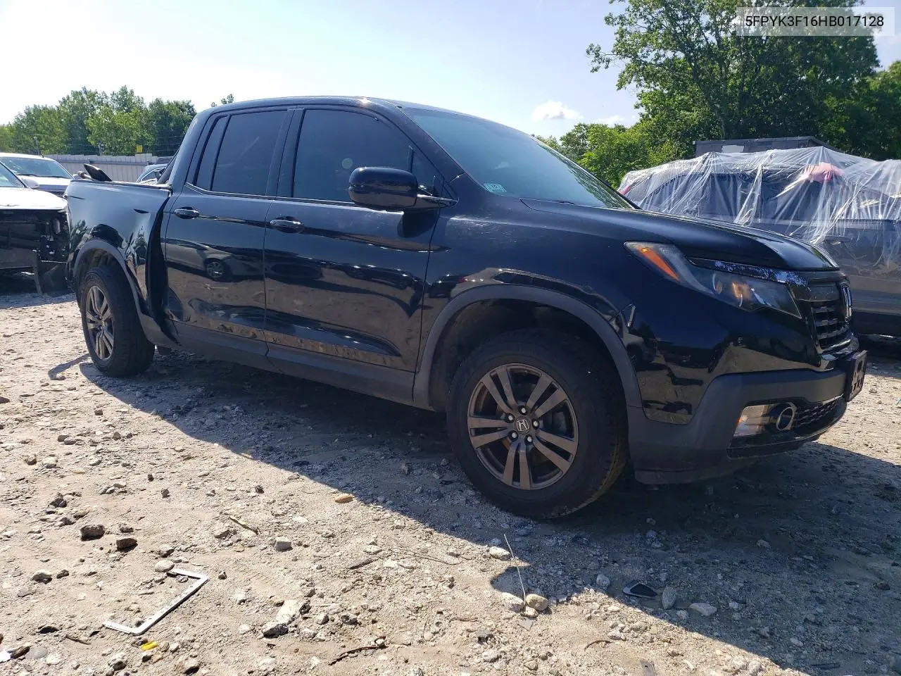2017 Honda Ridgeline Sport VIN: 5FPYK3F16HB017128 Lot: 59716716