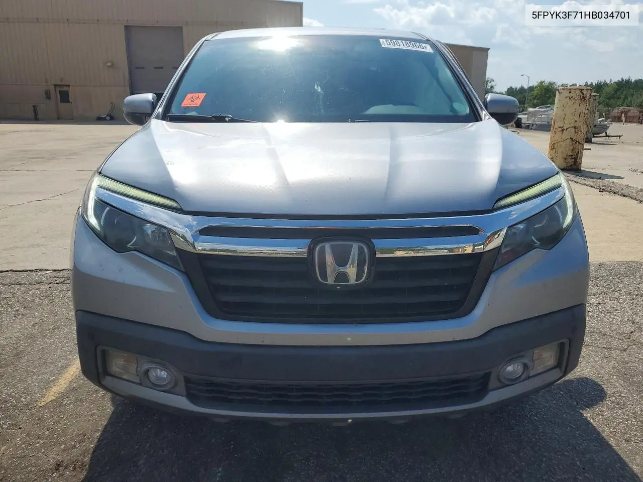 2017 Honda Ridgeline Rtl VIN: 5FPYK3F71HB034701 Lot: 59818966