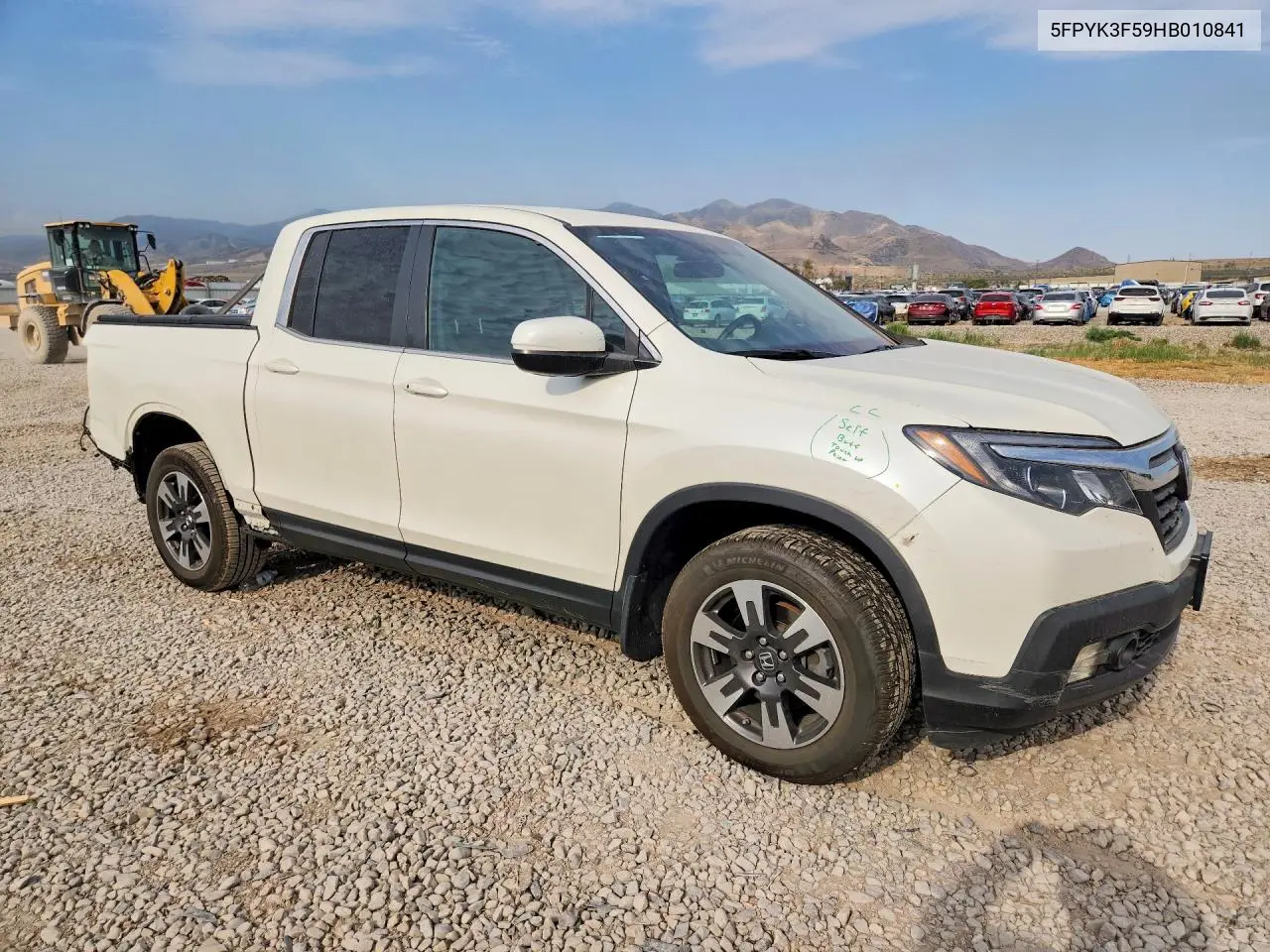 2017 Honda Ridgeline Rtl VIN: 5FPYK3F59HB010841 Lot: 60610056