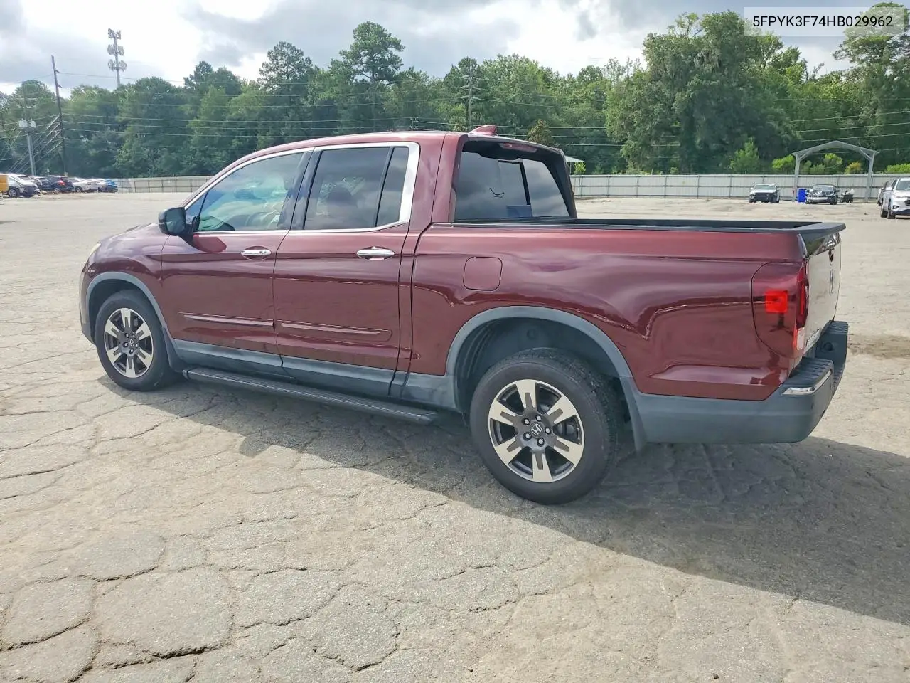 2017 Honda Ridgeline Rtl VIN: 5FPYK3F74HB029962 Lot: 60964606