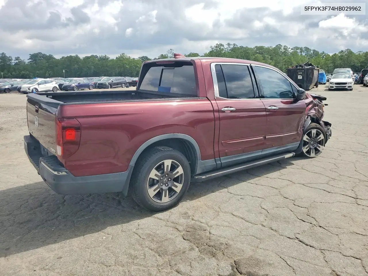 2017 Honda Ridgeline Rtl VIN: 5FPYK3F74HB029962 Lot: 60964606