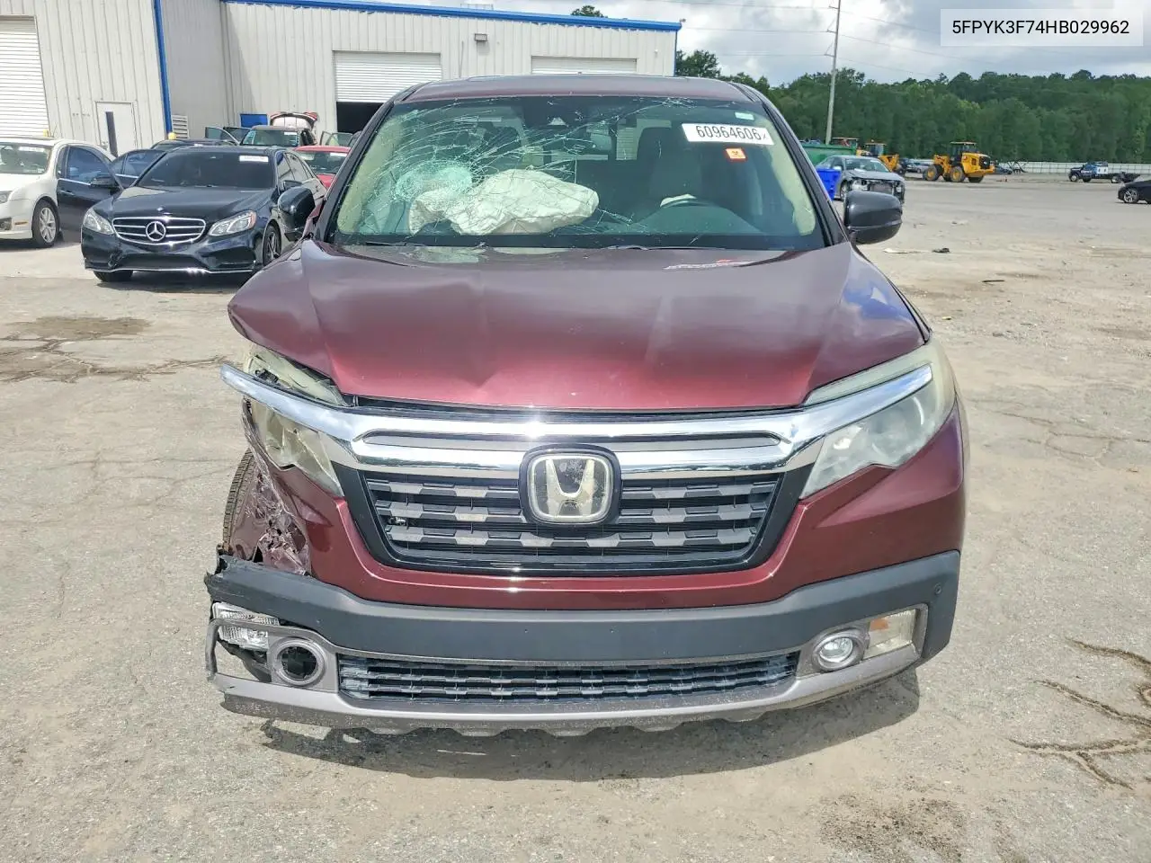 2017 Honda Ridgeline Rtl VIN: 5FPYK3F74HB029962 Lot: 60964606