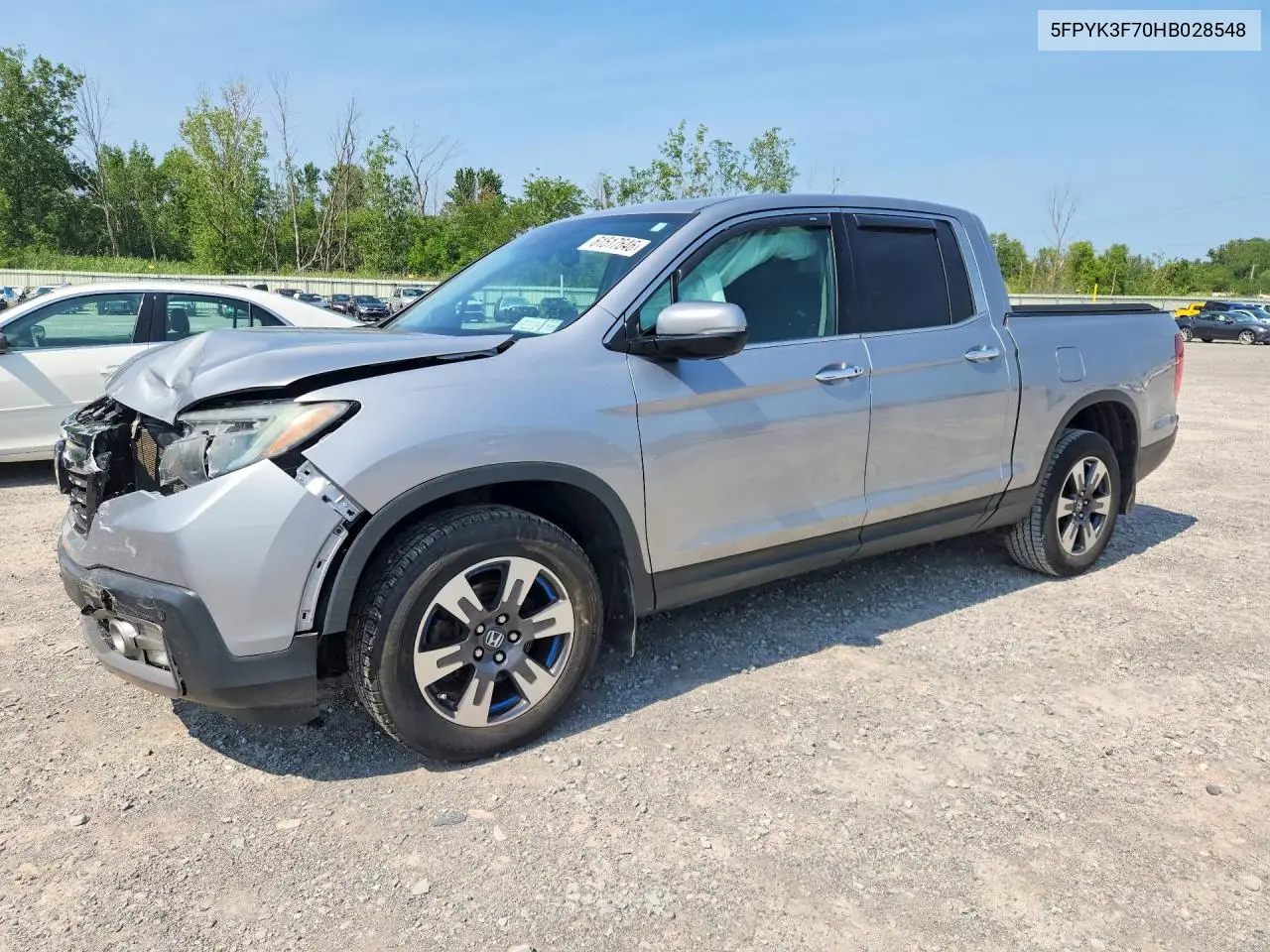 2017 Honda Ridgeline Rtl VIN: 5FPYK3F70HB028548 Lot: 61517646