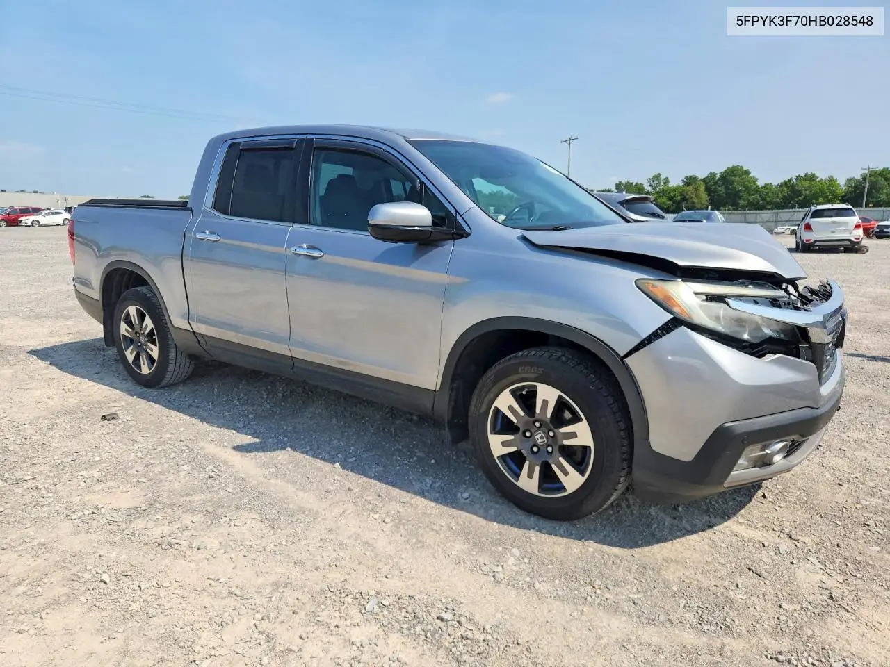 2017 Honda Ridgeline Rtl VIN: 5FPYK3F70HB028548 Lot: 61517646