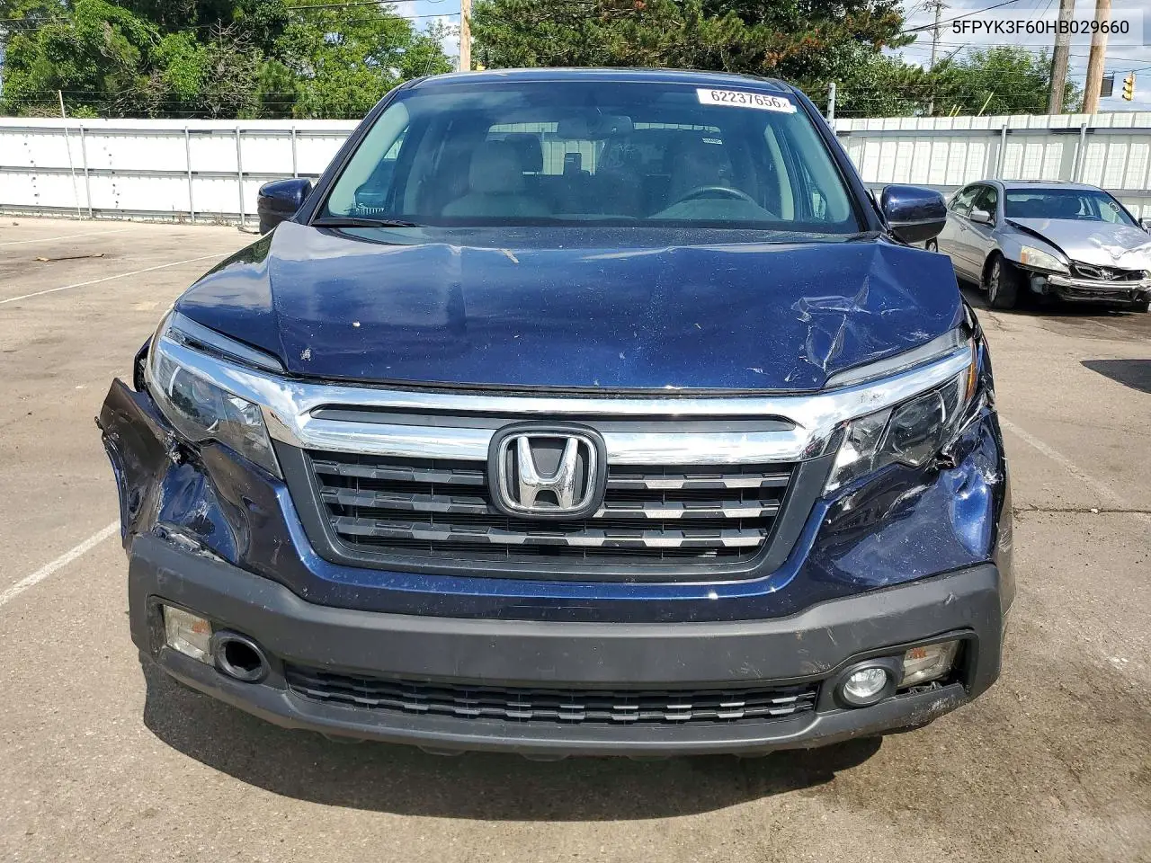 2017 Honda Ridgeline Rtl VIN: 5FPYK3F60HB029660 Lot: 62237656