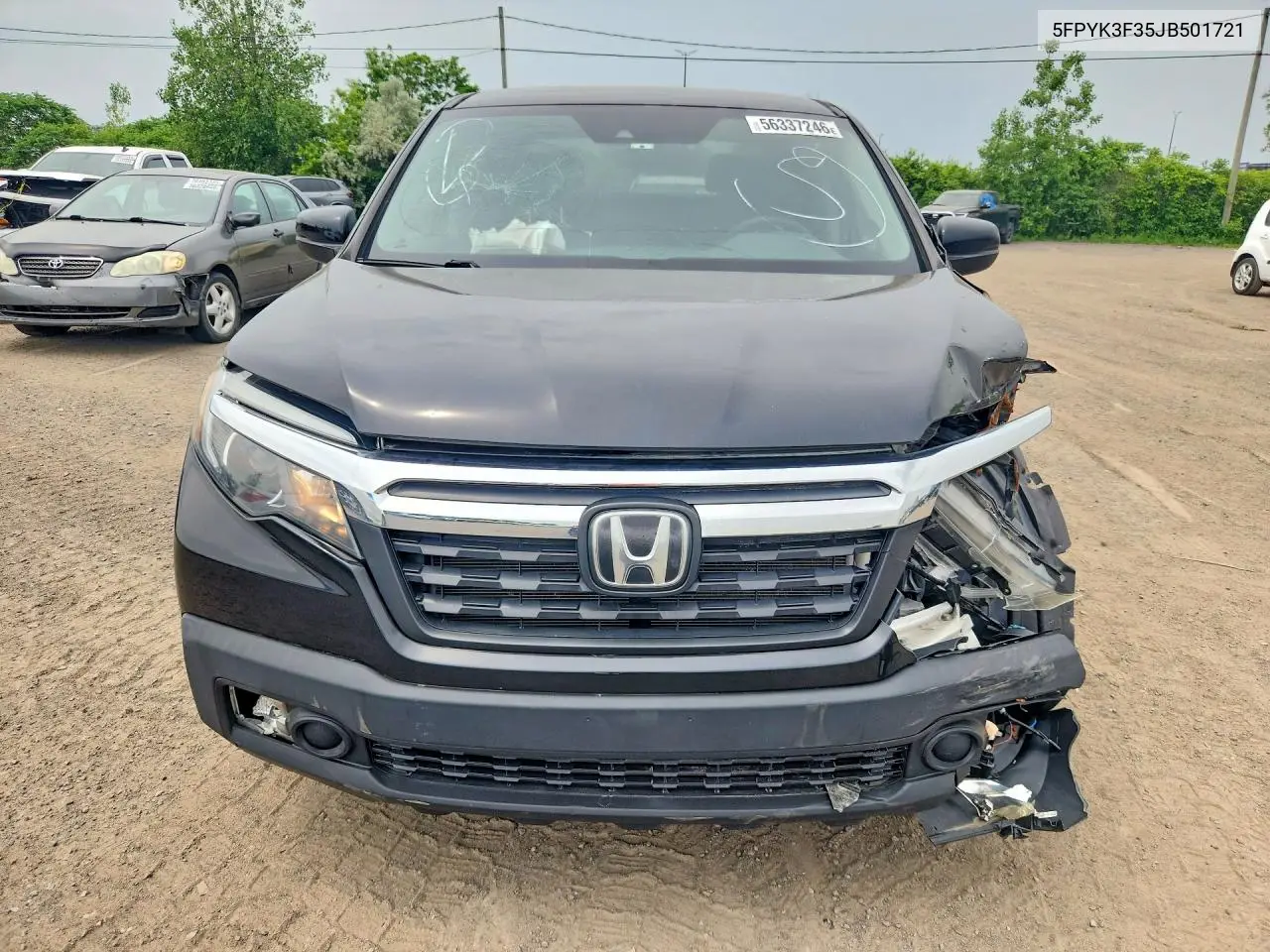 2018 Honda Ridgeline Lx VIN: 5FPYK3F35JB501721 Lot: 56337246