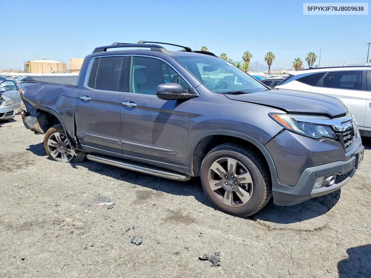 2018 Honda Ridgeline Rtl VIN: 5FPYK3F78JB009638 Lot: 60044396