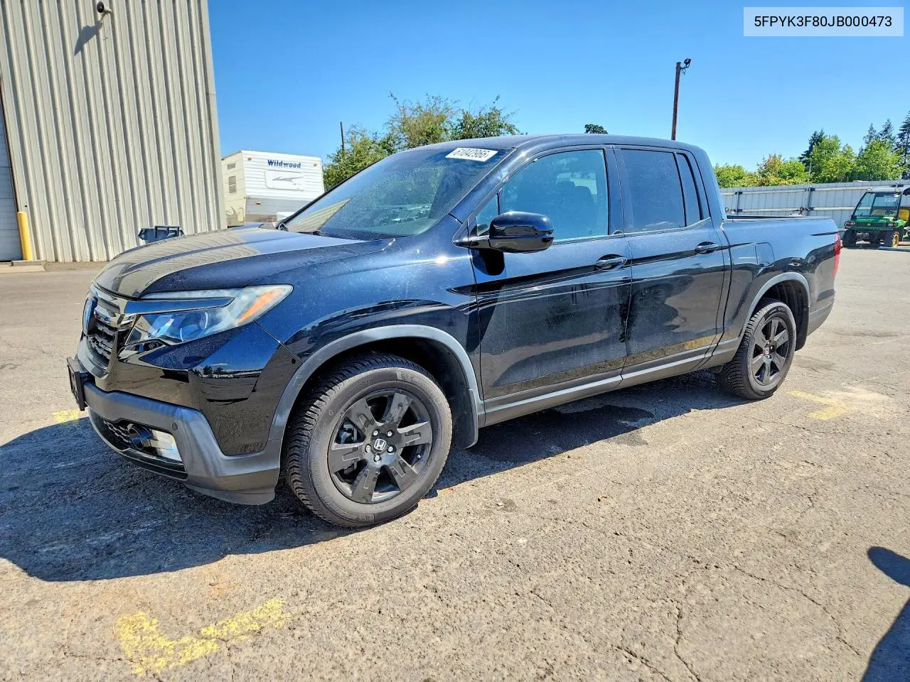2018 Honda Ridgeline Black Edition VIN: 5FPYK3F80JB000473 Lot: 61042966