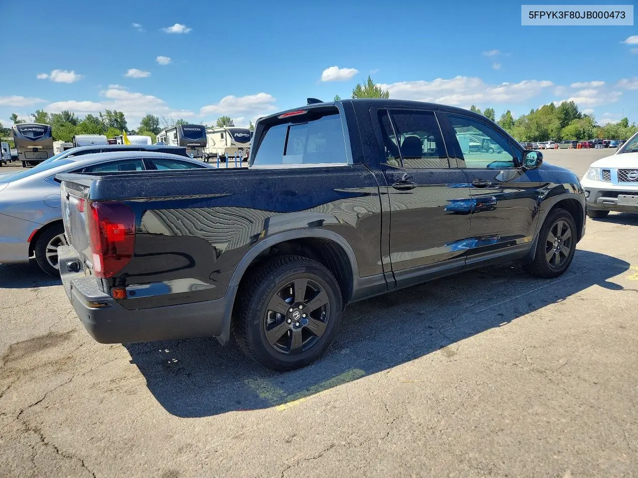 2018 Honda Ridgeline Black Edition VIN: 5FPYK3F80JB000473 Lot: 61042966