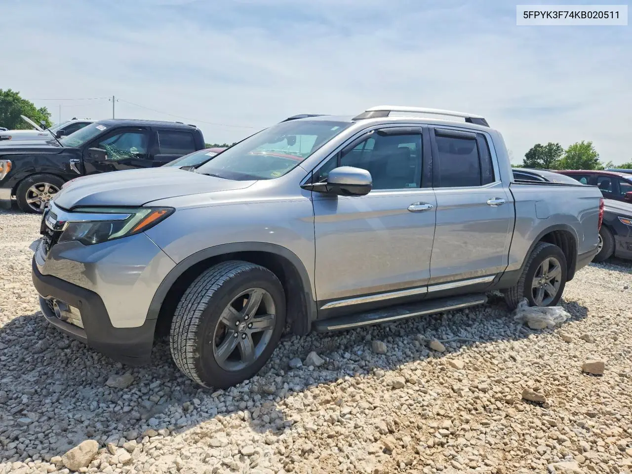 2019 Honda Ridgeline Rtl VIN: 5FPYK3F74KB020511 Lot: 56157536