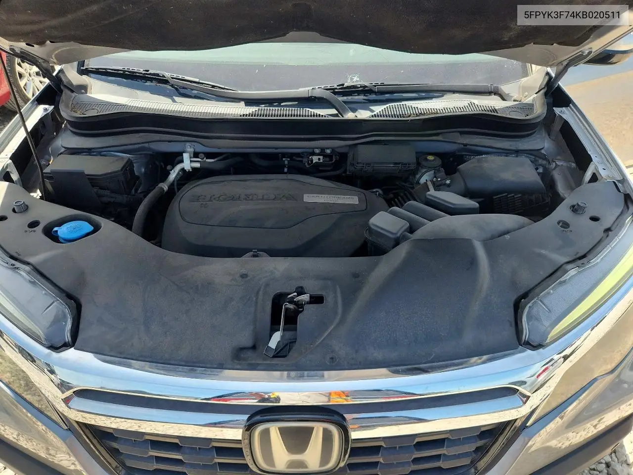 2019 Honda Ridgeline Rtl VIN: 5FPYK3F74KB020511 Lot: 56157536