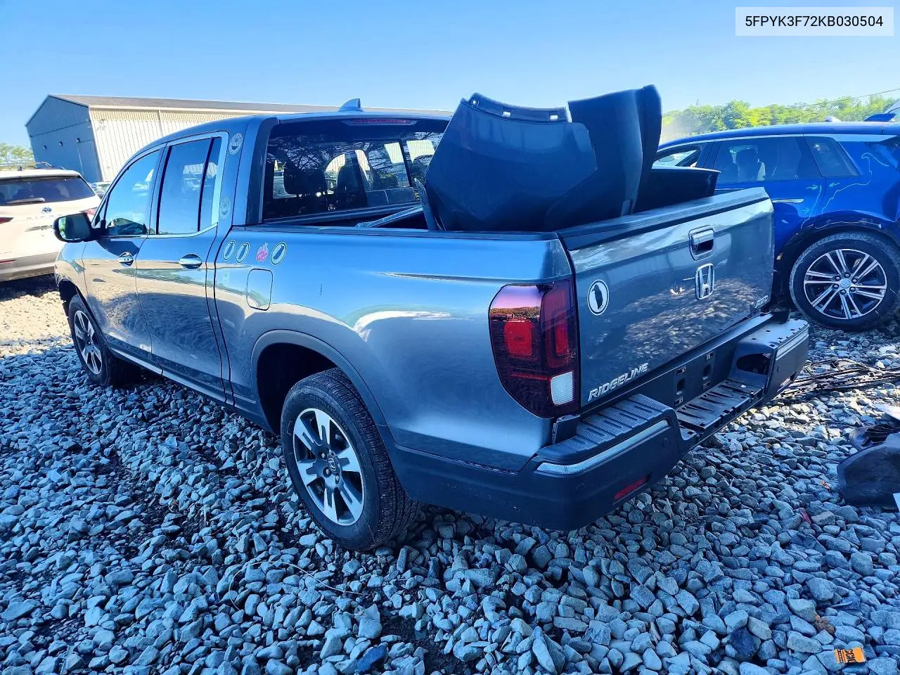 2019 Honda Ridgeline Rtl VIN: 5FPYK3F72KB030504 Lot: 56621696