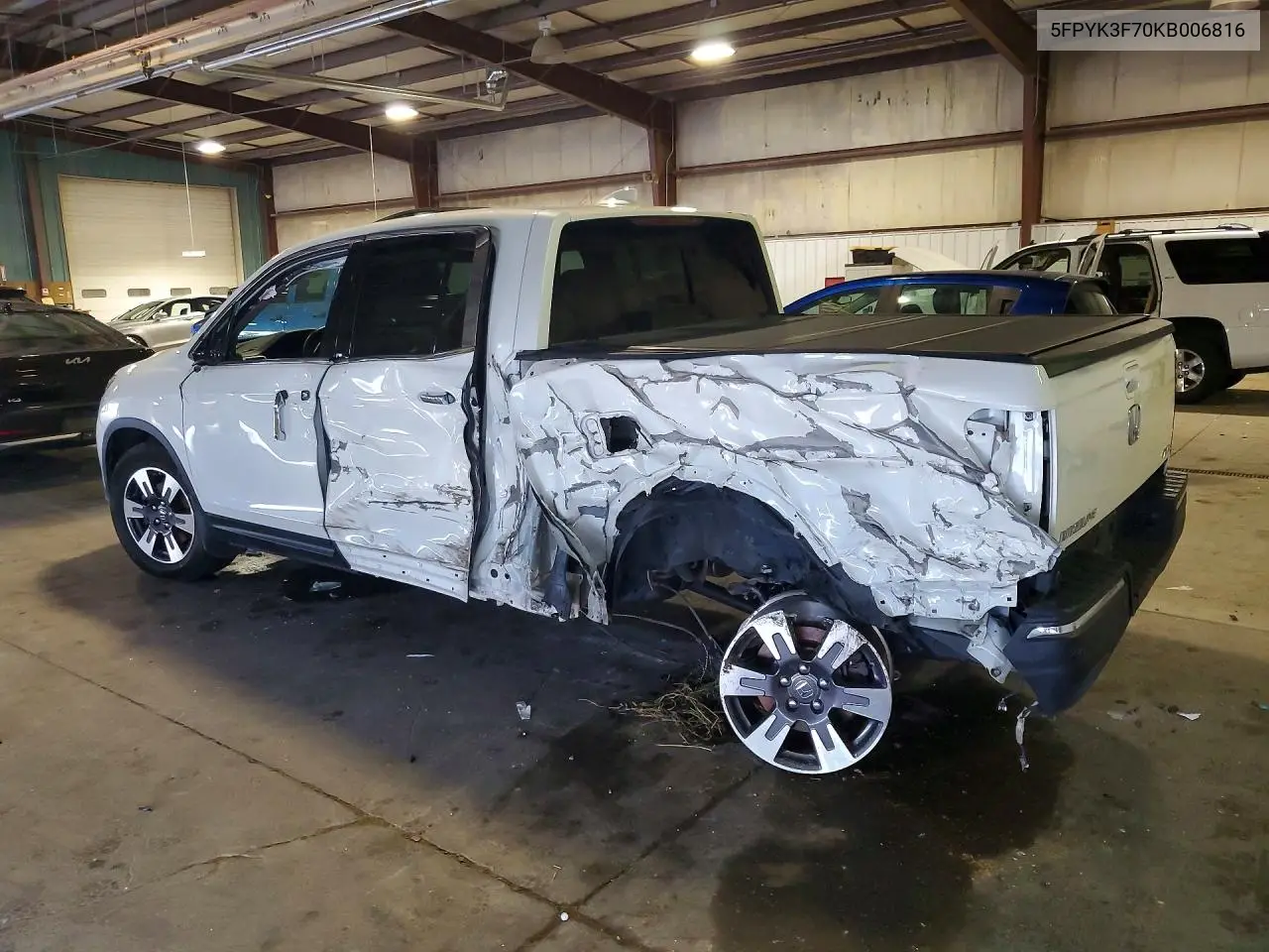 2019 Honda Ridgeline Rtl VIN: 5FPYK3F70KB006816 Lot: 56805646