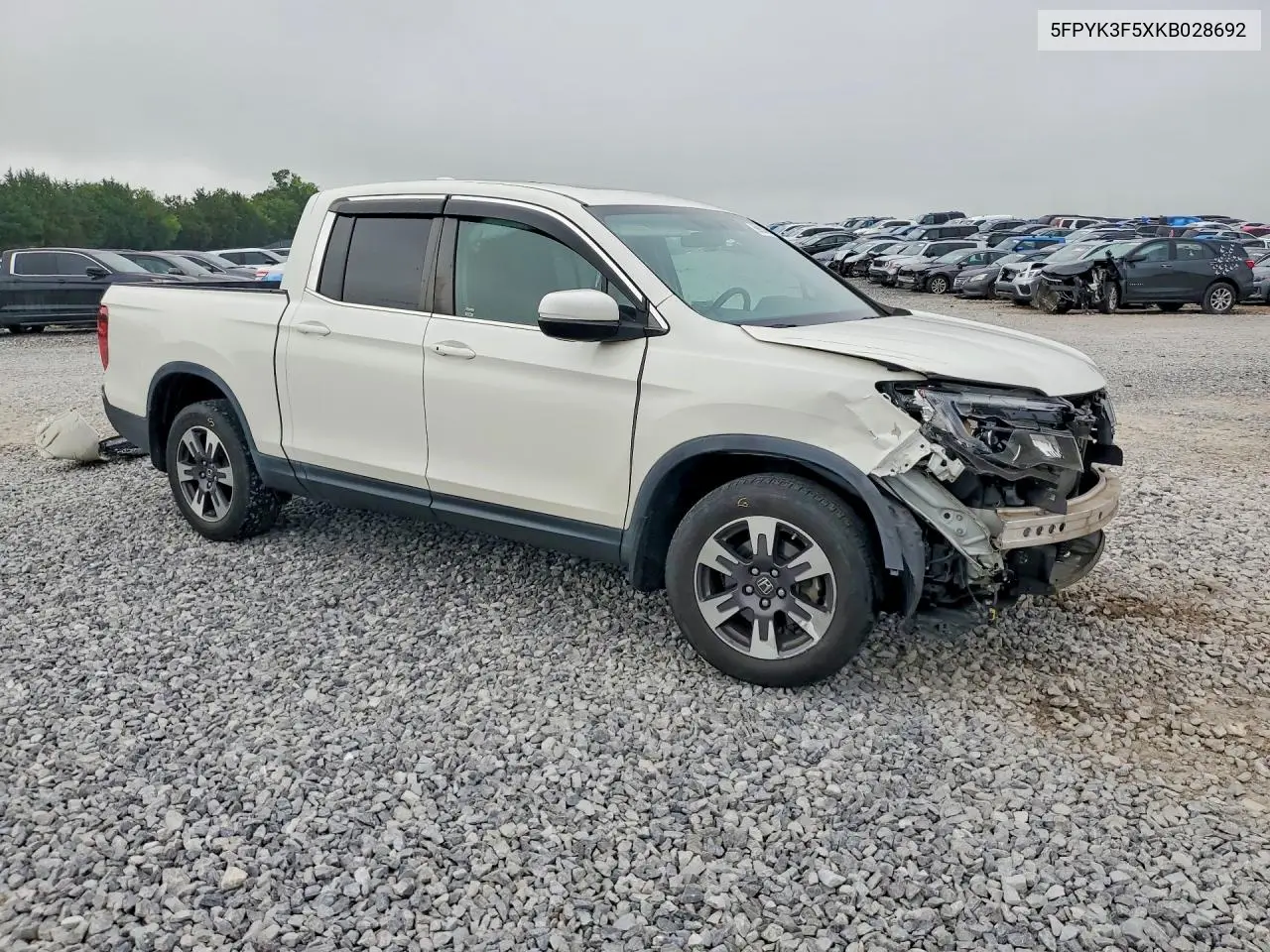 2019 Honda Ridgeline Rtl VIN: 5FPYK3F5XKB028692 Lot: 59863466