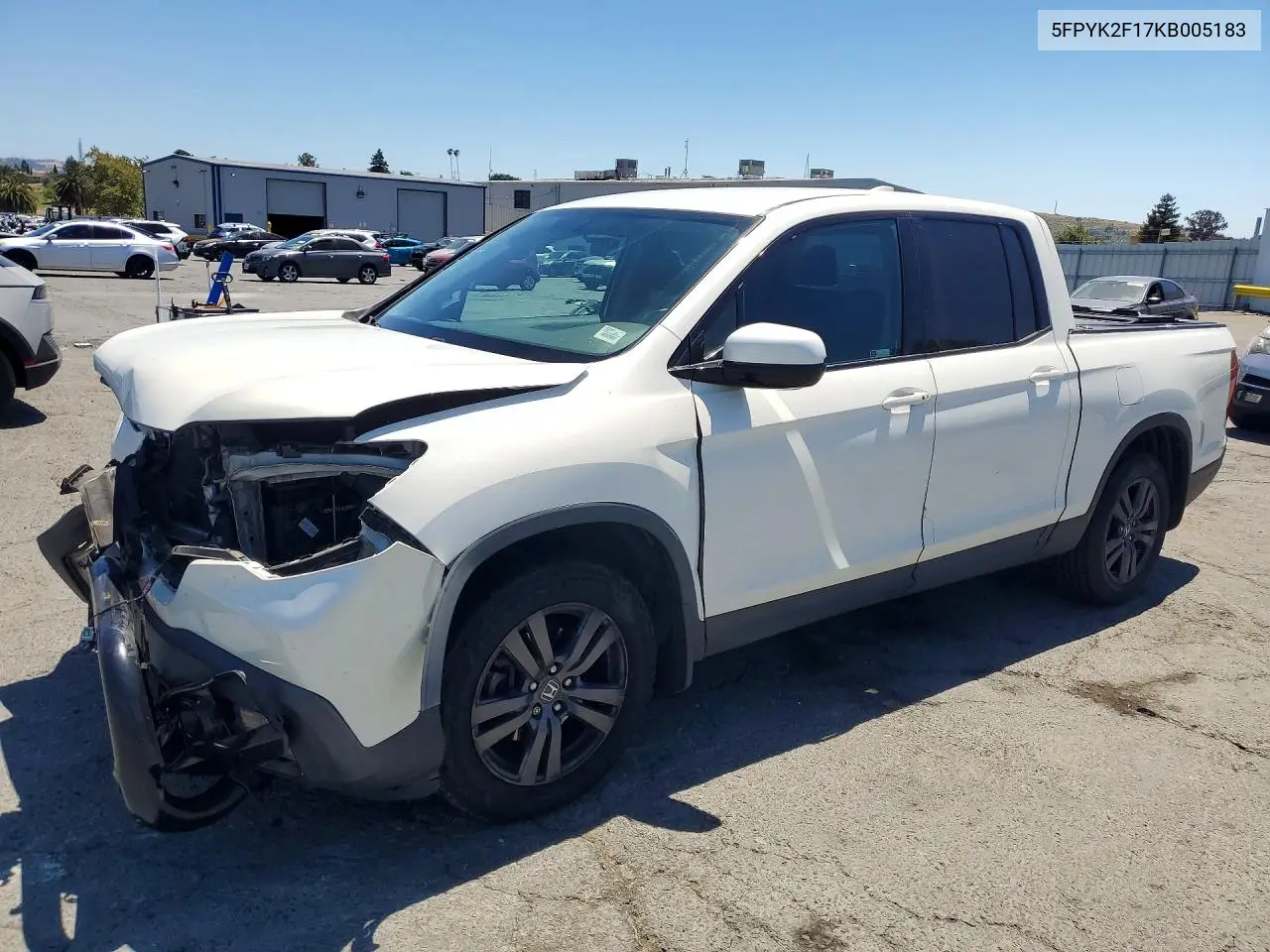 2019 Honda Ridgeline Sport VIN: 5FPYK2F17KB005183 Lot: 59918346