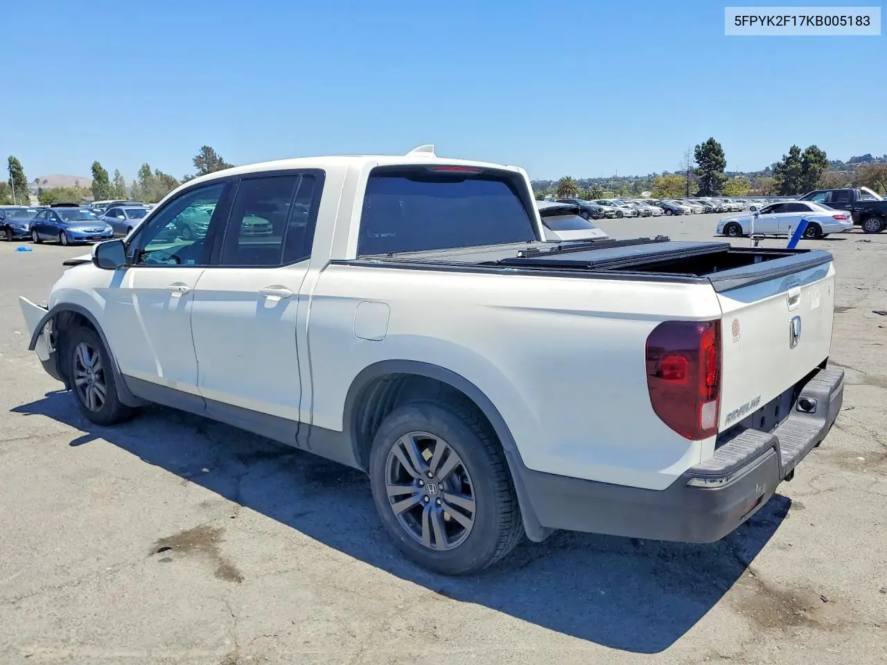 2019 Honda Ridgeline Sport VIN: 5FPYK2F17KB005183 Lot: 59918346