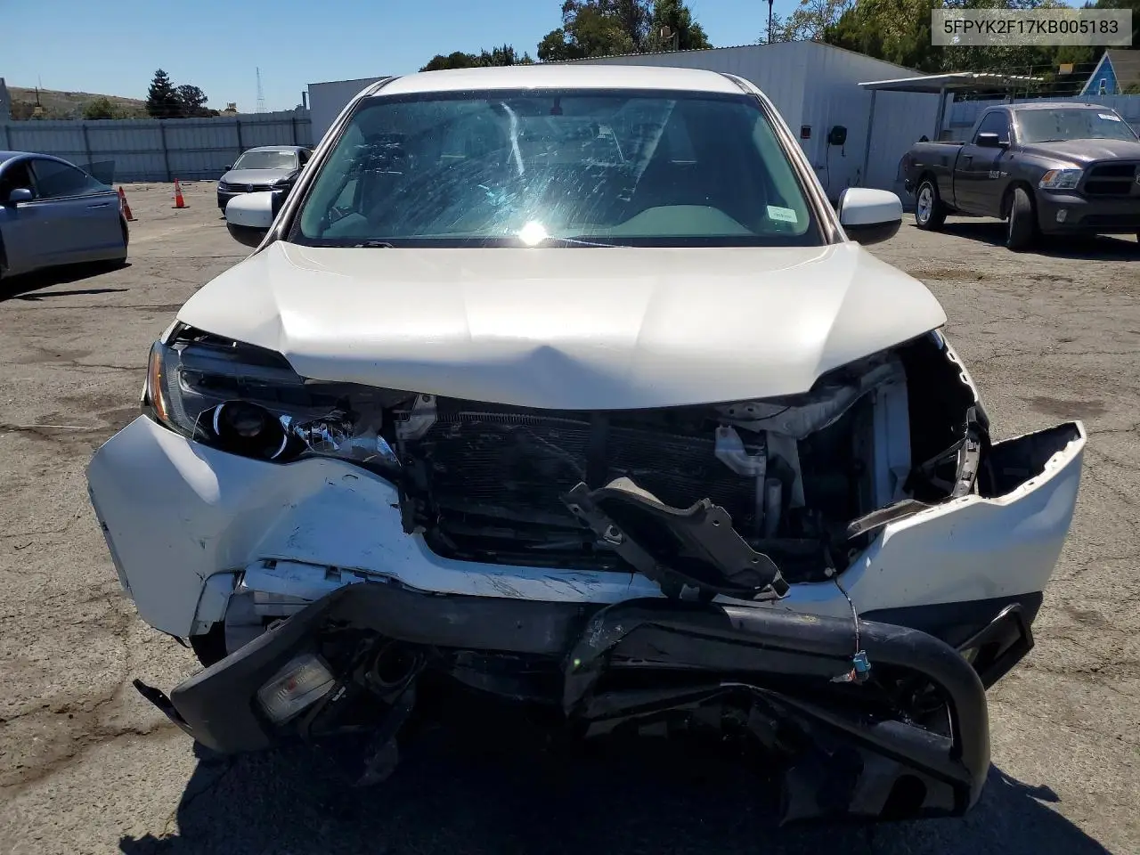 2019 Honda Ridgeline Sport VIN: 5FPYK2F17KB005183 Lot: 59918346