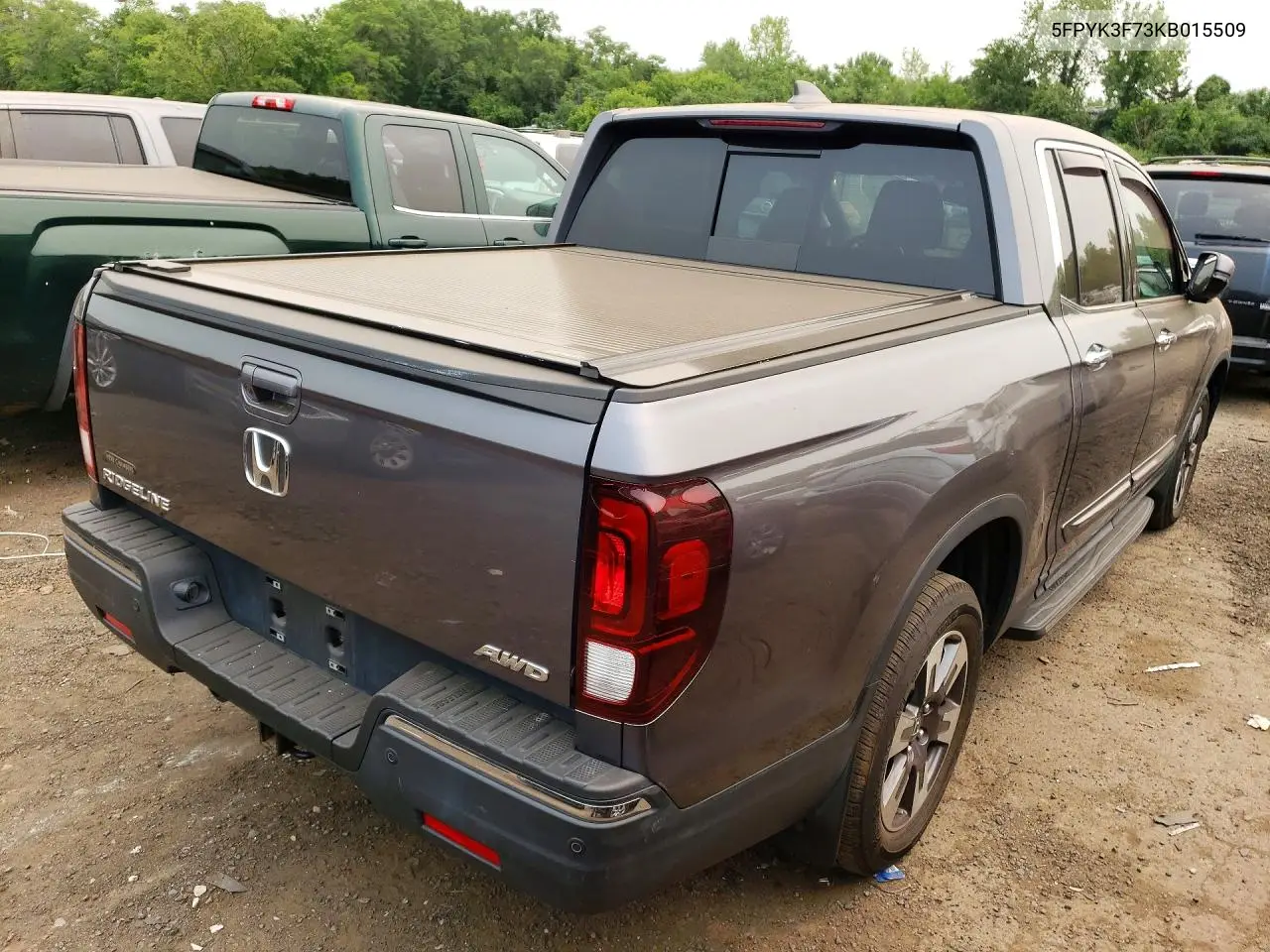 2019 Honda Ridgeline Rtl VIN: 5FPYK3F73KB015509 Lot: 60481736