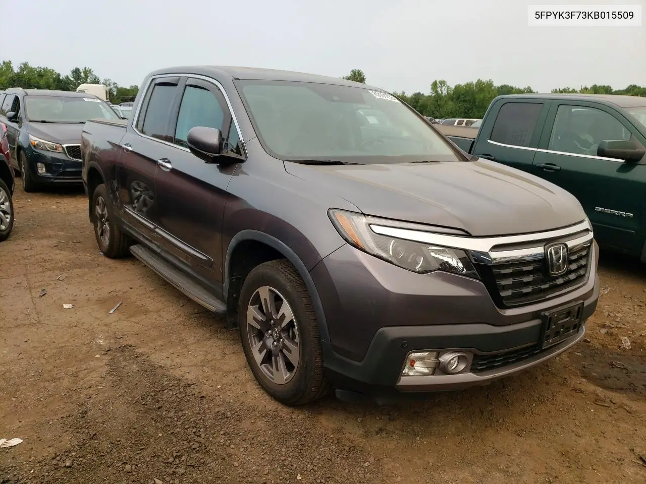 2019 Honda Ridgeline Rtl VIN: 5FPYK3F73KB015509 Lot: 60481736