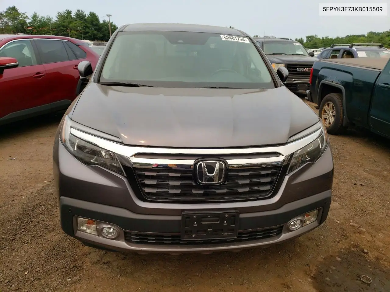 2019 Honda Ridgeline Rtl VIN: 5FPYK3F73KB015509 Lot: 60481736