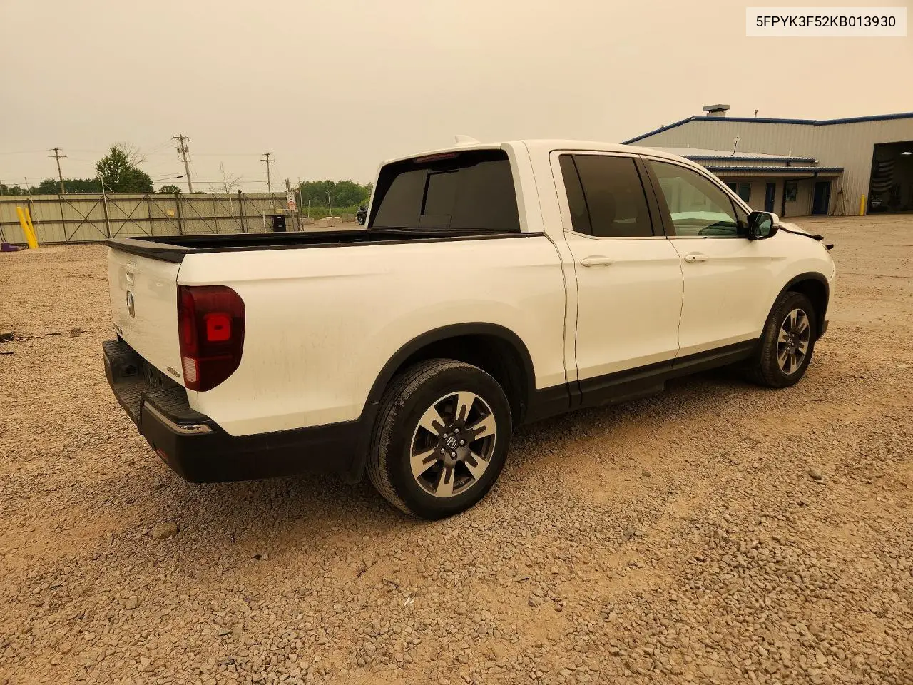 2019 Honda Ridgeline Rtl VIN: 5FPYK3F52KB013930 Lot: 60935326