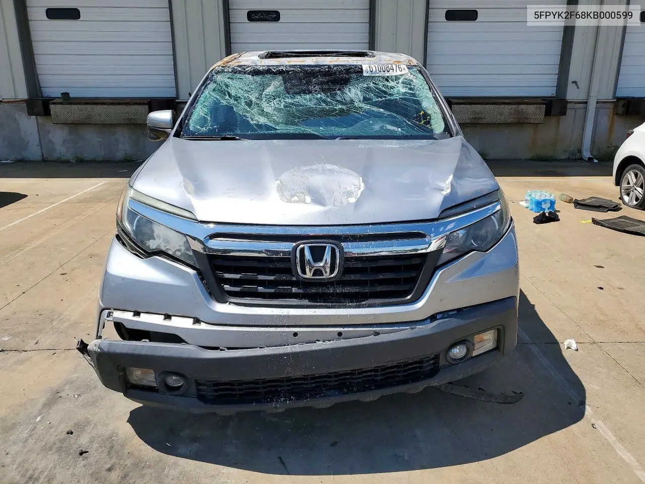 2019 Honda Ridgeline Rtl VIN: 5FPYK2F68KB000599 Lot: 61008476