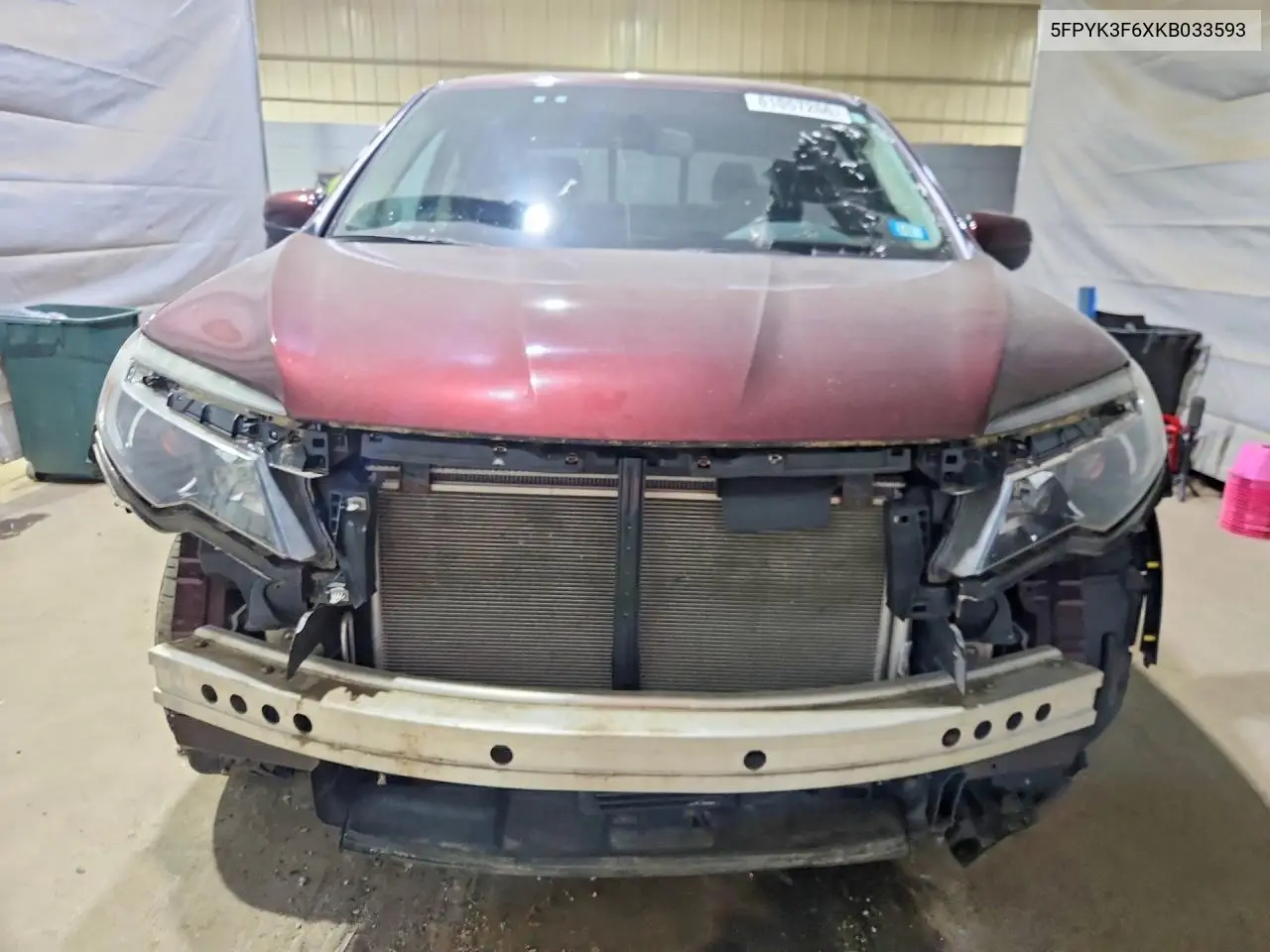 2019 Honda Ridgeline Rtl VIN: 5FPYK3F6XKB033593 Lot: 61057266