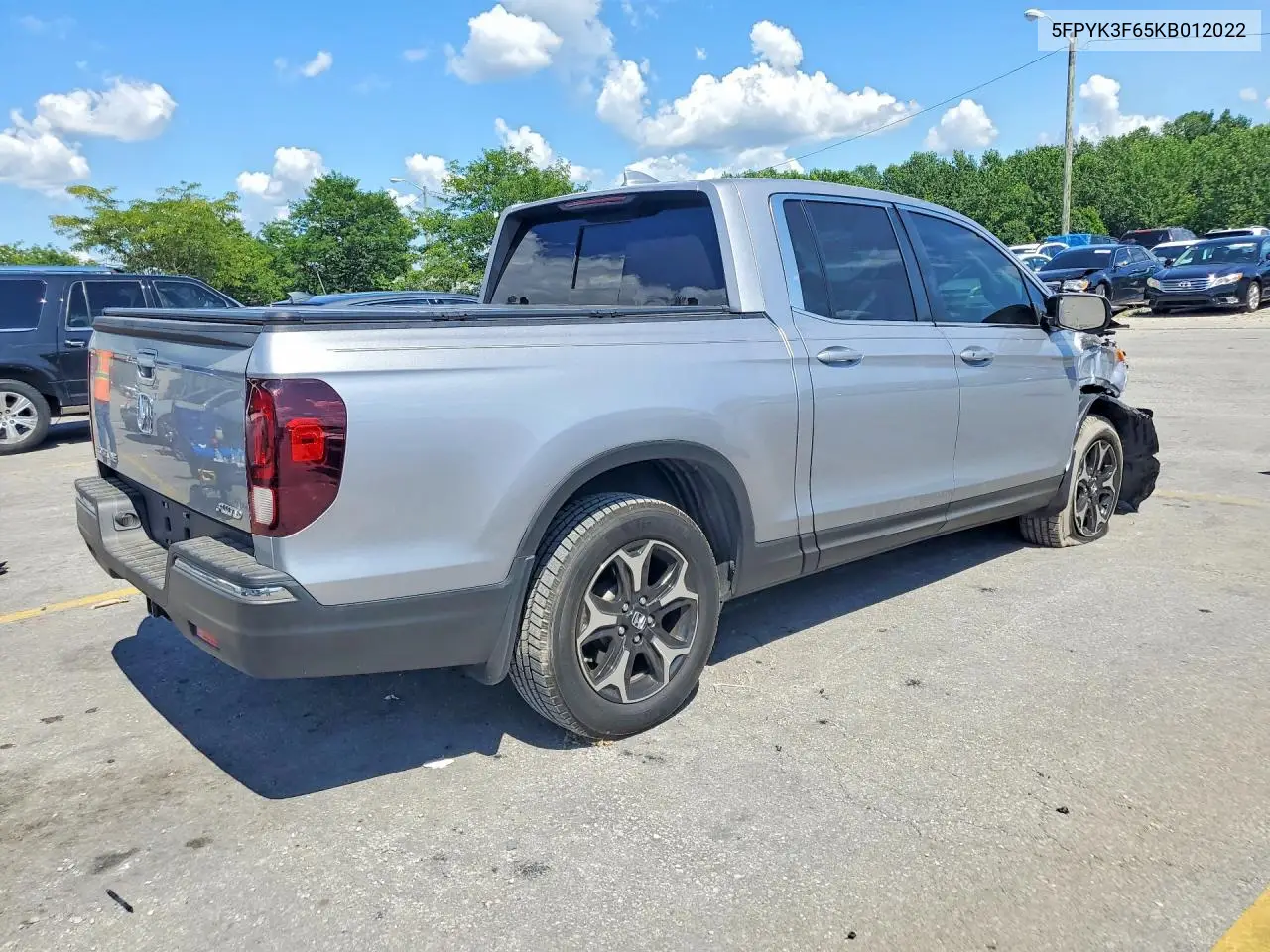 2019 Honda Ridgeline Rtl VIN: 5FPYK3F65KB012022 Lot: 61304956