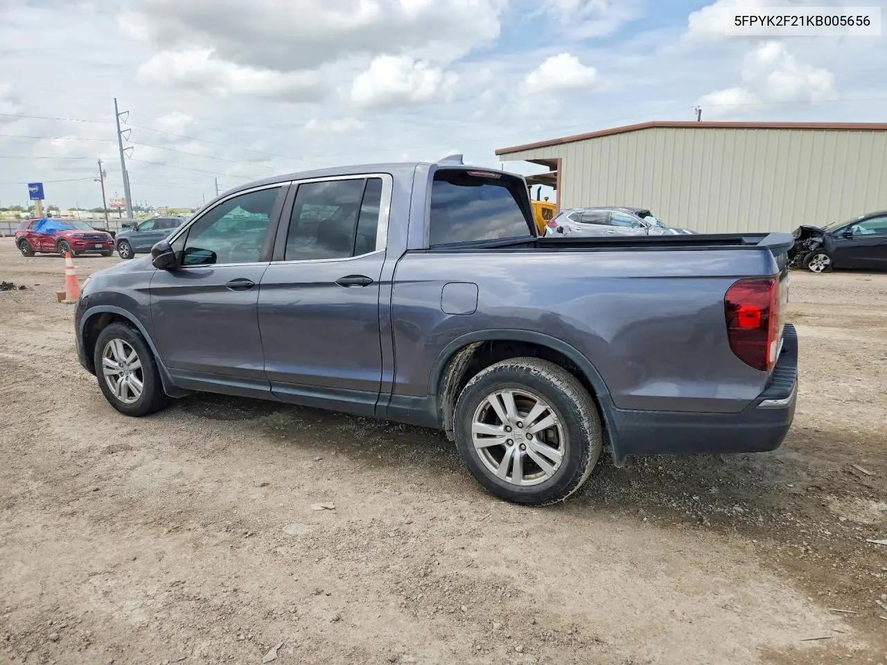 2019 Honda Ridgeline Rt VIN: 5FPYK2F21KB005656 Lot: 61367906
