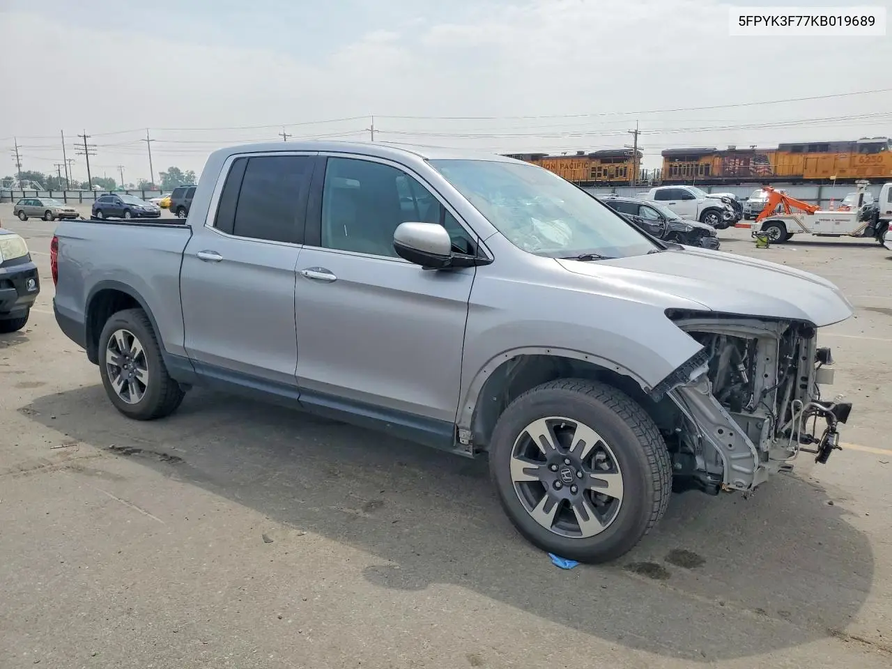 2019 Honda Ridgeline Rtl VIN: 5FPYK3F77KB019689 Lot: 61763666