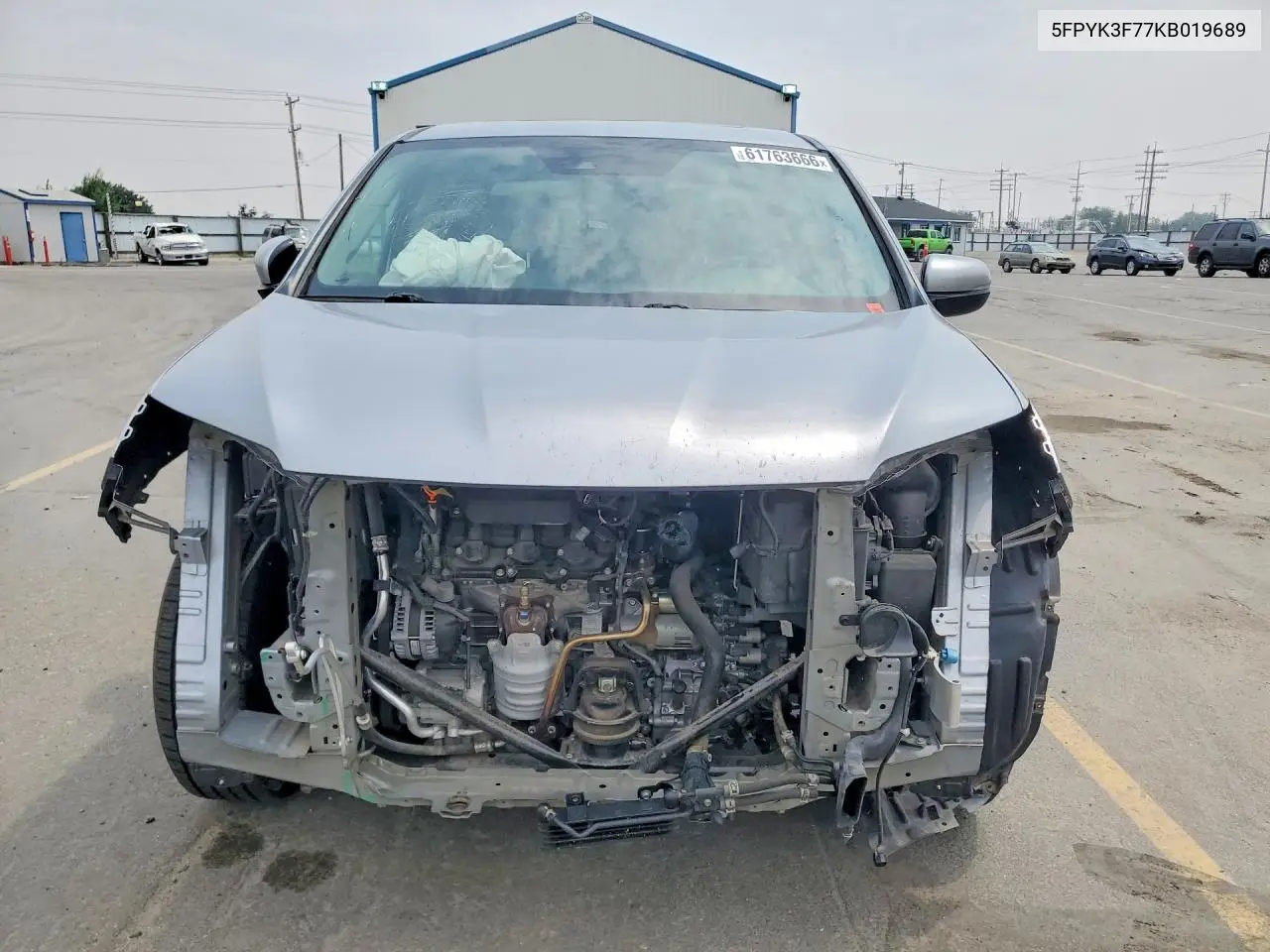 2019 Honda Ridgeline Rtl VIN: 5FPYK3F77KB019689 Lot: 61763666