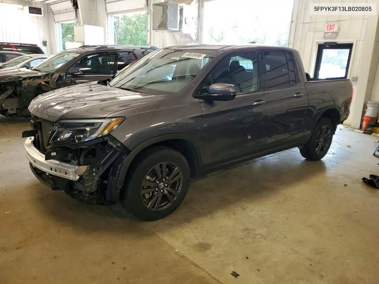 2020 Honda Ridgeline Sport VIN: 5FPYK3F13LB020805 Lot: 58630496