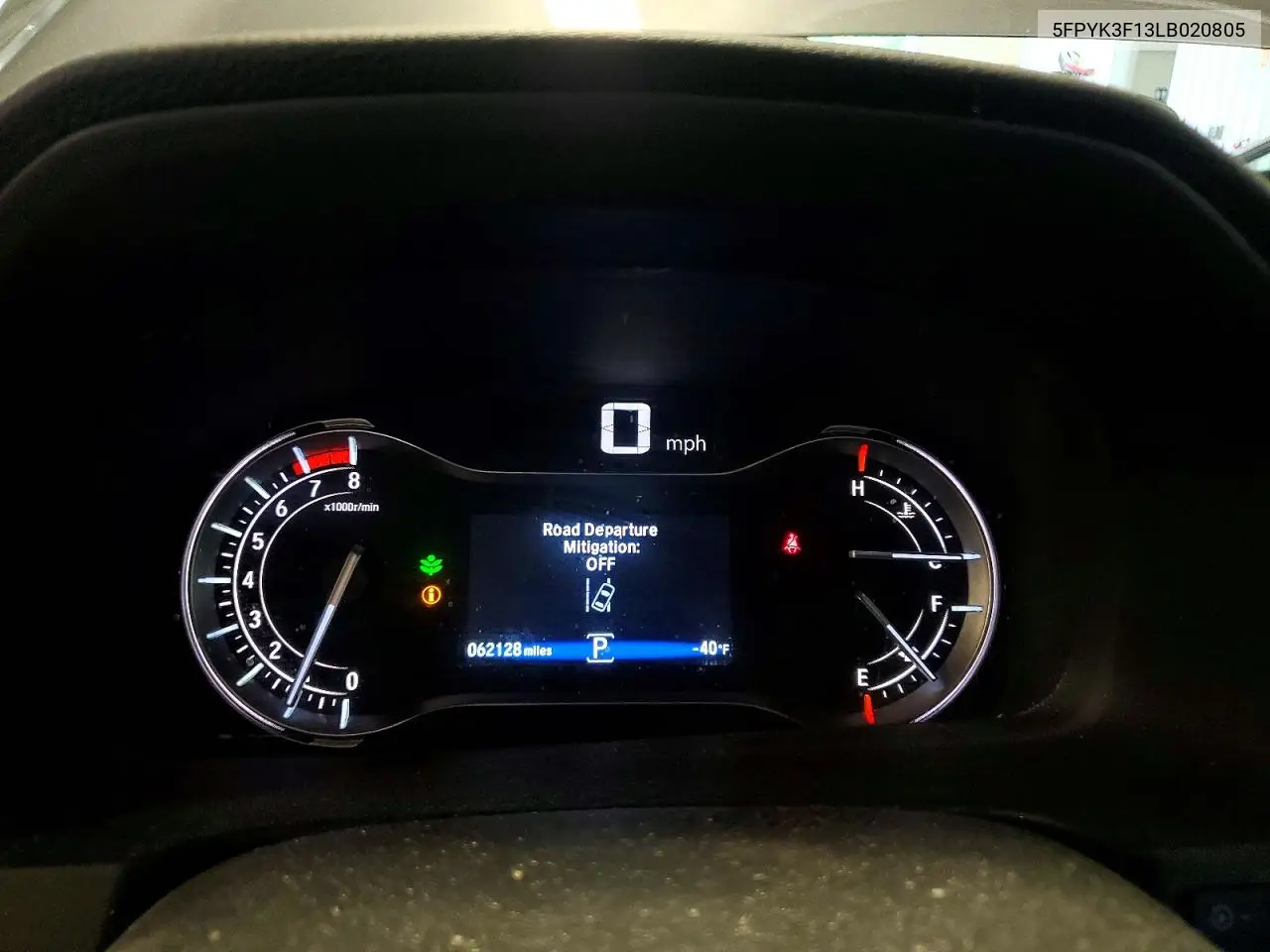 2020 Honda Ridgeline Sport VIN: 5FPYK3F13LB020805 Lot: 58630496