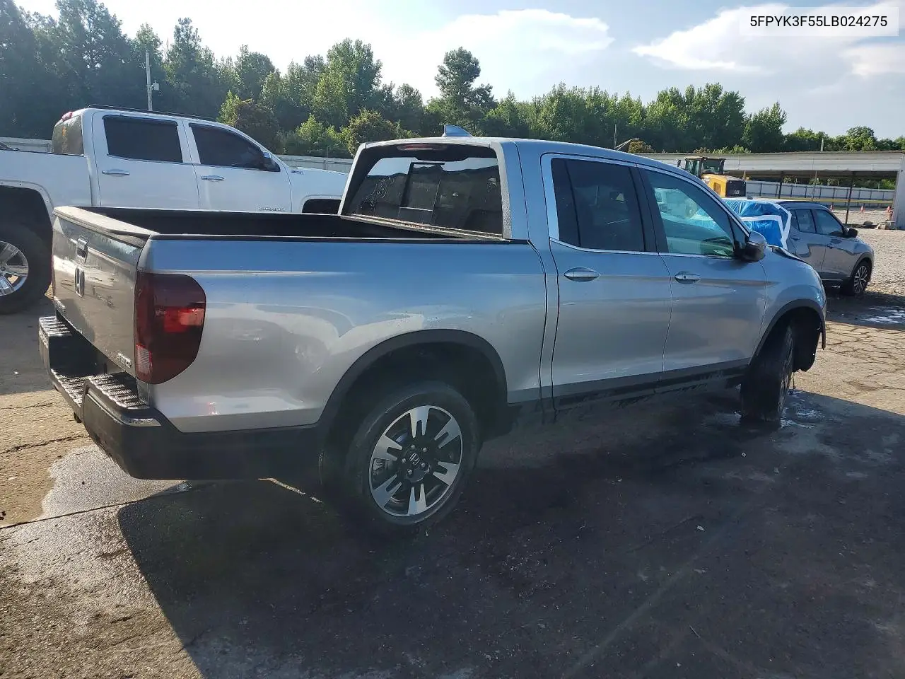 2020 Honda Ridgeline Rtl VIN: 5FPYK3F55LB024275 Lot: 60203536