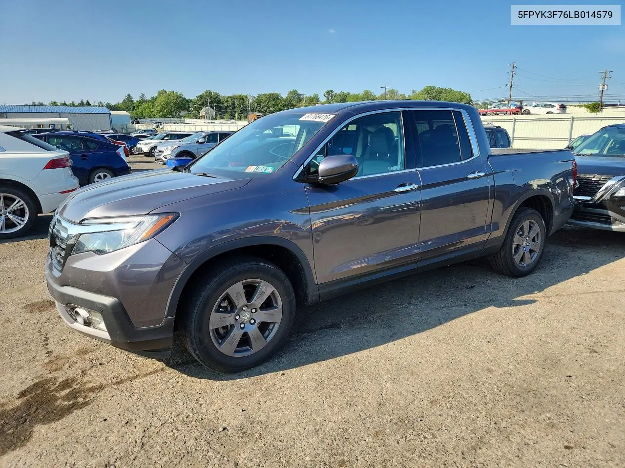 2020 Honda Ridgeline Rts VIN: 5FPYK3F76LB014579 Lot: 61768476
