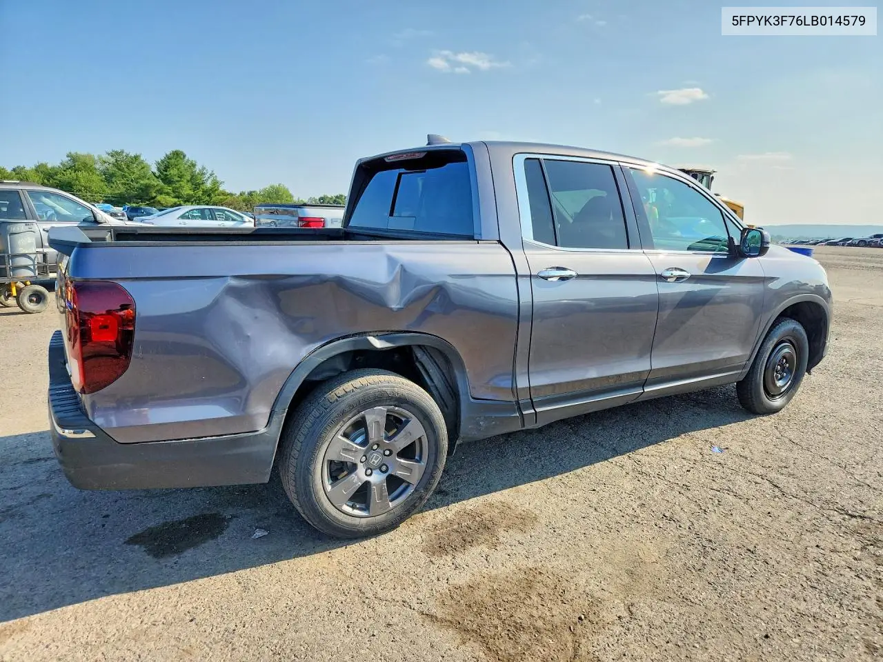 2020 Honda Ridgeline Rts VIN: 5FPYK3F76LB014579 Lot: 61768476