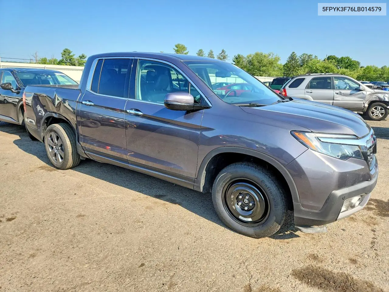 2020 Honda Ridgeline Rts VIN: 5FPYK3F76LB014579 Lot: 61768476