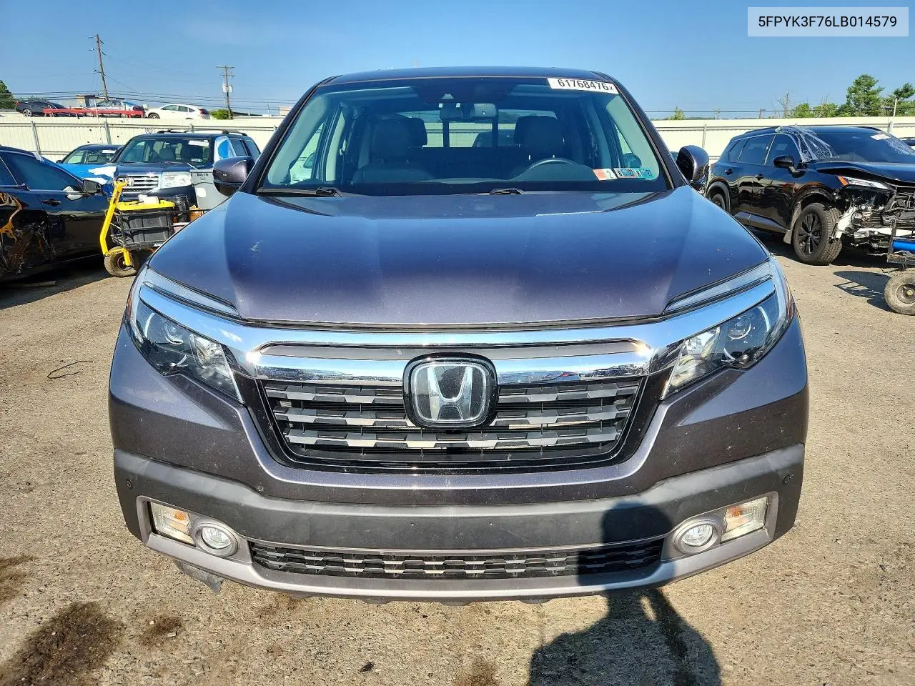 2020 Honda Ridgeline Rts VIN: 5FPYK3F76LB014579 Lot: 61768476