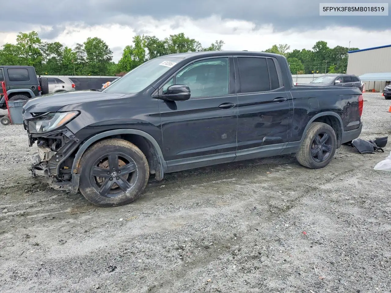 2021 Honda Ridgeline Black Edition VIN: 5FPYK3F85MB018519 Lot: 55103956