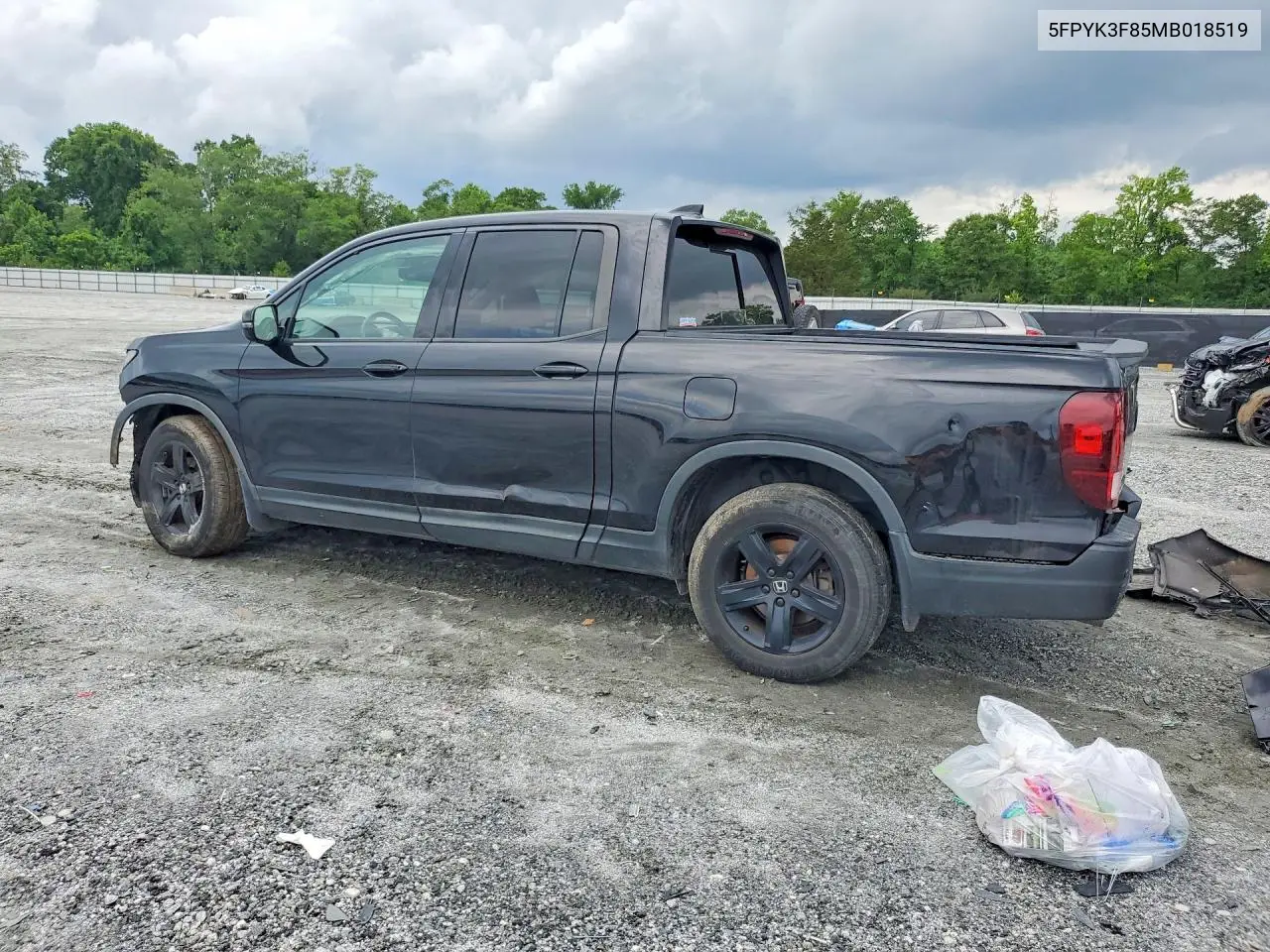 2021 Honda Ridgeline Black Edition VIN: 5FPYK3F85MB018519 Lot: 55103956