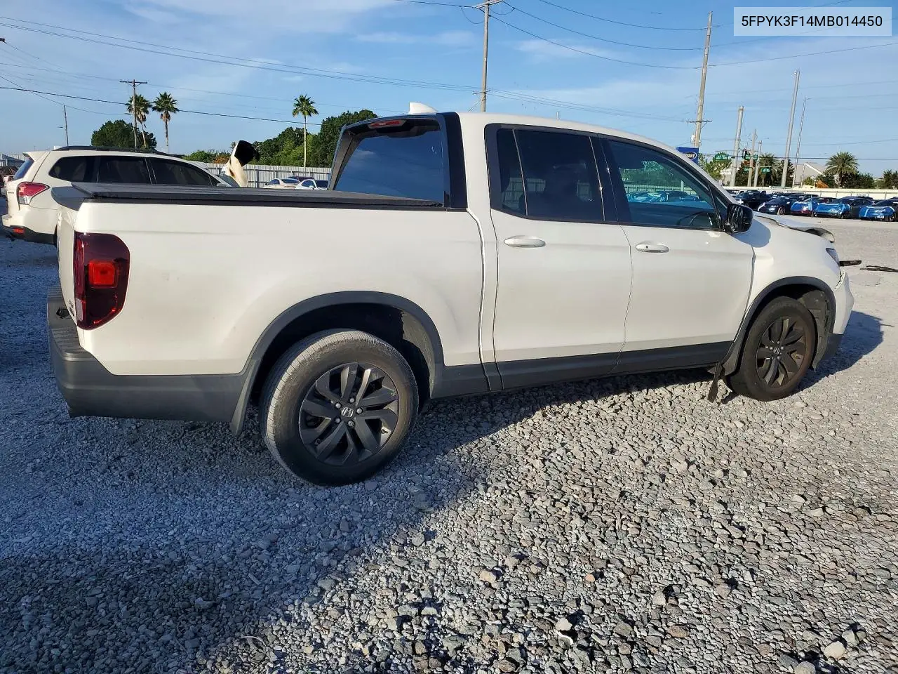 2021 Honda Ridgeline Sport VIN: 5FPYK3F14MB014450 Lot: 57830516