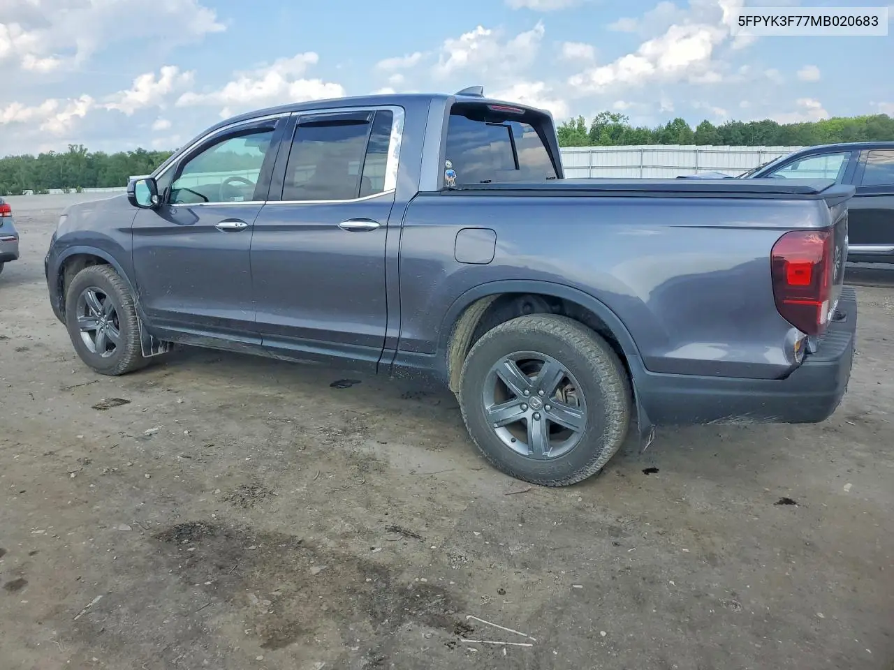 2021 Honda Ridgeline Rtl VIN: 5FPYK3F77MB020683 Lot: 60591586