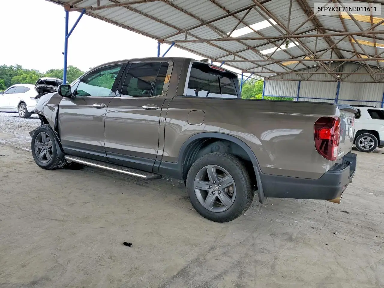 2022 Honda Ridgeline Rtl VIN: 5FPYK3F71NB011611 Lot: 57262796