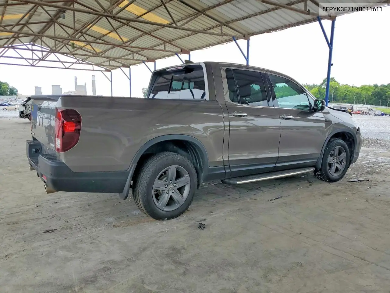 2022 Honda Ridgeline Rtl VIN: 5FPYK3F71NB011611 Lot: 57262796